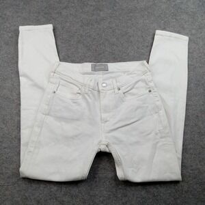 Everlane Jeans Womens 26 White High Rise Skinny Stretch Denim Pants Casual